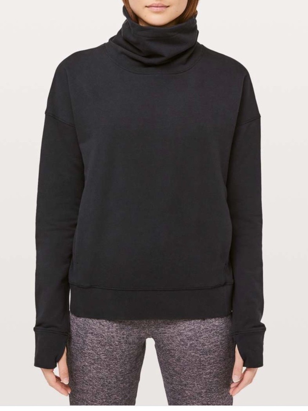 Lululemon Black Turtleneck Pullover